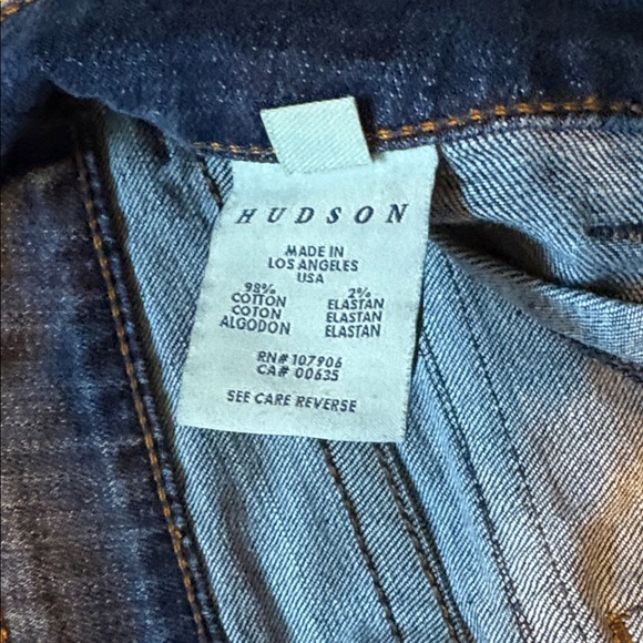 Low rise Hudson Wide Leg Y2K vintage jeans - back flap pockets! - Picture 5 of 6